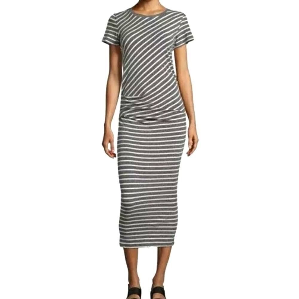 James Perse *Sleeveless* Tuck Maxi Dress